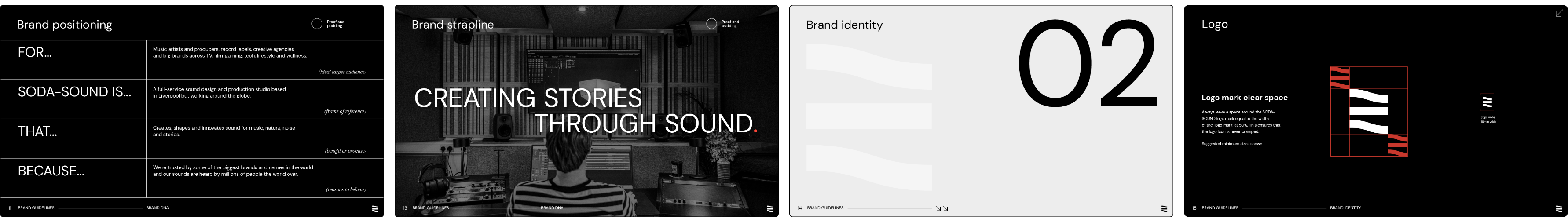 Brand identity design photography and video for sound design studio